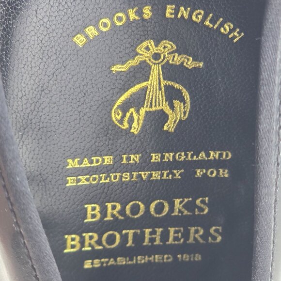 Brooks Brothers England Black Patent Leather Tuxedo Opera Shoes 9.5 Wedding Prom - Picture 3 of 13